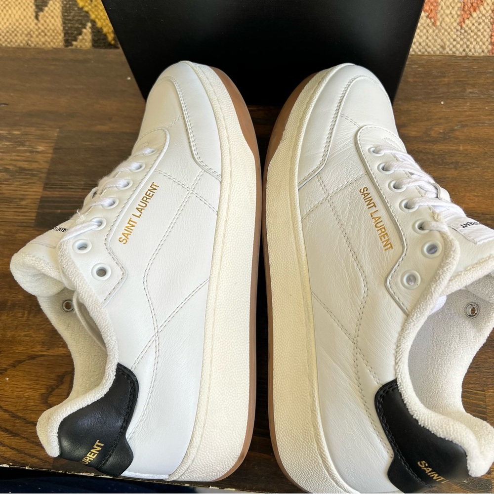 Saint Laurent $880 SL/61 Low-Top Sneakers Unisex EU40 W10 M7 (Display Models) - Picture 14 of 16
